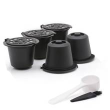 Cápsulas reutilizables para Nespresso, filtros para máquinas de café Nespresso con ith, cuchara, cepillo, accesorios de cocina, 5 uds. 2024 - compra barato