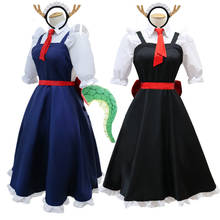 Anime Girl kobayashi dragon maid tohru cosplay costume for women kobayashi san chi without maid uniforms costume wig 2024 - buy cheap