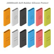 Capa protetora de silicone para powerbank xiaomi, capa de proteção de silicone 10000mah plm11zm wpb15zm/plm13zm 2024 - compre barato