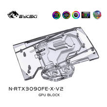 Bykski GPU воды блок только для NVIDIA Founders Edition RTX 3090 Графика карты, VGA, кулер, N-RTX3090FE-X-V2computer компоненты 2024 - купить недорого