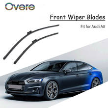 Overe 1Set Rubber Car Front Wiper Blade Kit For Audi A5 2016 2015 2014 2013 2012-2007 Audi Modify Accessories 2024 - buy cheap