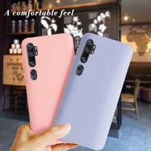 Silicone Case For Xiaomi Mi Note 10 CC9 Pro CC9e Redmi Note 8T 8 7 Pro Cover Bumper Candy Color Soft TPU Case For Xiaomi Note 10 2024 - buy cheap