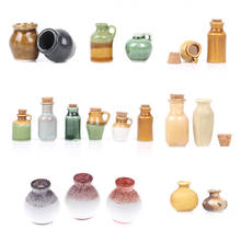 1PC 1:12 Dollhouse Miniature Ceramics Jar Seasoning Jar Kitchen Toy Home Decor 2024 - buy cheap