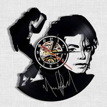Music King Michael Jackson Vinyl Clocks Vintage Vinyl Record Wall Clock Modern Design Wall Watch Home Decor Gifts for Fan reloj 2024 - buy cheap