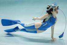 1/8 140mm Assembly Resin Figure kit Diving girl 2024 - buy cheap