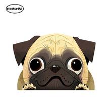 HotMeiNi 13cm x 8.9cm Pug Waterproof Car Sticker Funny Pet Dog Decal Animal Car Sticker for Window Trunk Bumper Laptop Decal 2024 - buy cheap