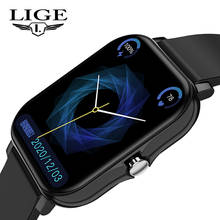 LIGE 2021 New Men Smart Watch Women Real-Time Activity Tracker Heart Rate Monitor Sports Ladies Smart Watch Men For Android IOS 2024 - buy cheap