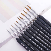 Miniature Paint Brush Professional Nylon Brush Acrylic Painting Thin Line Pen Art Supplies Hand Painted New 2024 - buy cheap
