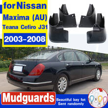 Guardabarros de coche para Nissan Maxima (AU) Teana Cefiro J31 2003-2008, protectores contra salpicaduras, guardabarros de aleta de barro, guardabarros 2007 2006 2005 2024 - compra barato