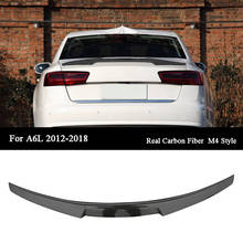 Carbon fiber Car Tail Fins Trim Rear Spoiler For Audi A6 C7 2012 2013 2014 2015 2016 2017 2018 M4 Style 2024 - buy cheap