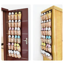 12/24 Pocket Hanging Shoe Organizer Over The Door Storage Bag Large Mesh Cloth Shoes Storage Holder Closet Slippers Organizer 2024 - buy cheap
