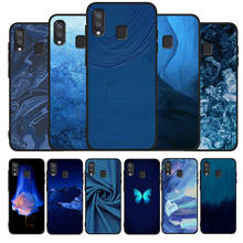 blue art phone Case For Samsung A10 A20E A30 A40 A50 A60 A70 M10 M20 M30S M40 A01 A21 A31 A51 A71 4G Cover 2024 - buy cheap