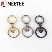 Meetee 5/10pcs 22mm Metal Double O Ring Buckle Spring Lobster Clasp Buckles DIY Bag Pendant Hang Sanp Hook Hardware Decor BF070 2024 - compre barato