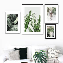 Palm Beach Cactus Tropical Plants Leaf Wall Art Canvas Painting Nordic Posters And Prints Wall Pictures For Living Room Decor 2024 - buy cheap