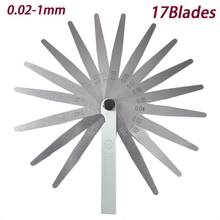 1 Set 17 Blades 0.02-1.00MM Gap Metric Filler Feeler Gauge Measure Tool For Clearance Measurements Between Two Parts Or Parts 2024 - buy cheap