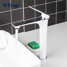 FRAP High Bathroom Basin Faucet White Taps Wash Hand Face Hot &Cold Water Mixer Washbasin Faucets F1052-54 2024 - buy cheap