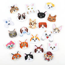 Cute Home Pet Animal Cat Dog Head Badge Children Jacket Pant Backpack Shoes Diy Iron on Patch Accessory 2024 - buy cheap