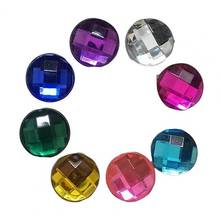 Strass redondo com costas planas, strass colorido para costura diy, acessórios de costura artesanal, acessórios de faça você mesmo 100 com 2021 peças