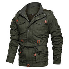 MANTLCONX-chaqueta militar de invierno para hombre, abrigo grueso de lana térmica, piloto, informal, rompevientos 2024 - compra barato