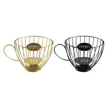 Metal Universal Coffee Mug Pod Holder Organizer Basket Fruit Tray Coffee Cup Shape Capsule Storage Rack  Cafe Accessory 2024 - buy cheap