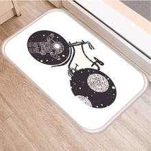 Forest Moon Whale Pattern Anti-Slip Black White Carpet Door Mats Doormat Indoor Kitchen Room Floor Mat Rug 2024 - buy cheap