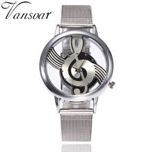 Relógio feminino com pulseira de aço inoxidável, relógio fashion quartz analógico 2024 - compre barato