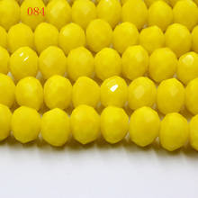 Wholesale  140pcs Rondelle Faceted Glass Crystal jewelry Loose Spacer Beads  4mm 2024 - buy cheap