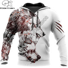 Tatuagem wolf moletom masculino 3d estampado, jaqueta de moletom estilo harajuku streetwear unissex de outono 2024 - compre barato