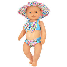 Ropa de la muñeca se ajusta a 18 pulgadas 45cm American muñeca y 43cm Accesorios para muñeca bebé de moda baño Bikini ropa para muñecas 2024 - compra barato