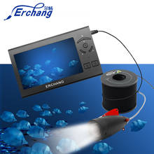 Подводная рыболовная камера Erchang 4,3 дюйма 1000TVL, рыболокатор с кабелем 30 м, 8 шт. белых светодиодных ламп, рыболокатор, камера для подледной рыбалки 2024 - купить недорого