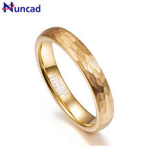 Anel de tungstênio para festa de casamento, masculino, 4mm de largura, 2mm de espessura, acessório de joia, aço clássico 2024 - compre barato