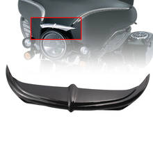 Ceja de alerón de murciélago para Faro de motocicleta, embellecedor de carenado de párpado, color negro brillante, para Harley Electra Street Glides Trikes 1996-2013 2024 - compra barato