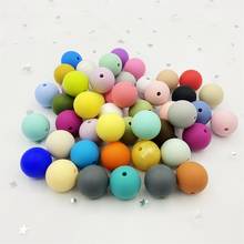 10pcs 15mm Silicone Beads Baby Teething round Beads Pacifier Chain BPA Free Bracelet necklace DIY toys Silicon Teether 2024 - buy cheap