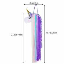 Wall Decor Unicorn Storage Decor for Girls Hairband Hair Bows Storage Belt Supplies Headwear Clips Storage with LED Light String 2024 - buy cheap