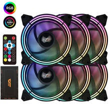 darkFlash PC Case Cooling ARGB Fan 120mm Quiet IR Remote Colorful Fan CF11 Asus Aura Sync Cooler Cooling Adjust LED PC Case Fan 2024 - buy cheap