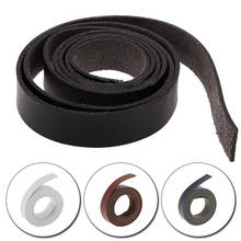 Tira de correa de cuero PU para manualidades, correa para bolso con asa de cuero, suministros de accesorios de bricolaje, 1,5 Cm de ancho, duradera y resistente, 2M 2024 - compra barato