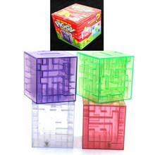 Пластиковый Лабиринт для денег, копилка для хранения монет, Подарочная коробка, 3D головоломка, игра, подарочная коробка 2024 - купить недорого