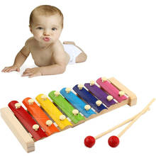 Music Instrument Toy Wooden Frame Style Xylophone Piano Colorful Children Kids Musical Funny Toys Baby Educational Gifts #20 2024 - buy cheap