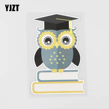 YJZT 10CM×15.3CM Owl With Wisdom PVC Decal Interesting Car Sticker Accessories 11B-0386 2024 - buy cheap