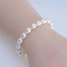 Fashion Genuine Pearl Bracelets For Women 7-8MM Natural Freshwater Pearl Bracelet Jewelry 2024 - buy cheap