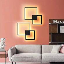 Tokili decorativo lâmpada de parede livre combinação criativo arandela luminária para sala estar quarto preto/branco 100-240v 2024 - compre barato