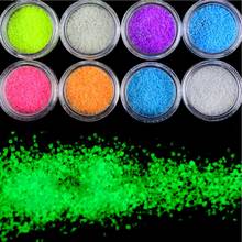 1 Box / 6g Neon Phosphor  Powder 10 Colors Dust Luminous Pigment Fluorescent Powder Nail Glitters Glow in the Dark T0193 2024 - buy cheap