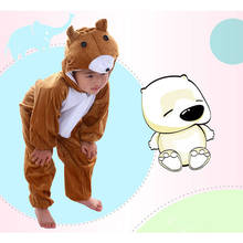 Umorden-abrigo de Animal de dibujos animados para niños y niñas, mono, pijama, disfraz de oso bruñido, traje de Cosplay, trajes para el Día de los niños 2024 - compra barato