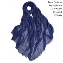 100% Cashmere Scarf Women Luxury Brand  Warm Soft  Wrap shawl  Large Size  Fashion pashmina Thin Scarf Summer 300s Écharpe 2024 - buy cheap