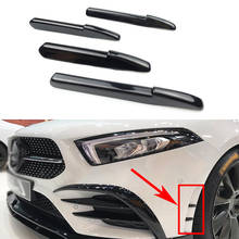 Front Bumper Car Refitting Body Spoiler Splitter Fins Car Sticker For Mercedes Benz A Class W177 AMG A180 A200 A250 A35 2019 FIT 2024 - buy cheap