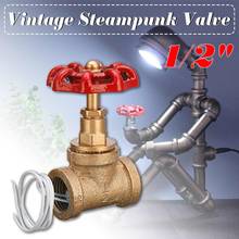 NEW 1PCS 1/2" Stop Valve Light Switch With Wire For Lamp Loft Style Iron Valve Vintage Table Lamp Water Pipe Fixtures Lighti 2024 - buy cheap