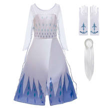 Fancy Elsa Dress Snow Queen Elsa Dresses For Girls Birthday Carnival Elsa Cosplay Costumes Princess Dress Up Halloween Vestidos 2024 - buy cheap