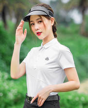 PGM летняя новая женская футболка с коротким рукавом для гольфа, быстросохнущая Удобная белая спортивная одежда YF287 2024 - купить недорого
