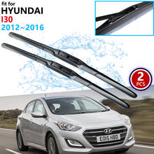 Car Wiper Blade for Hyundai i30 GD Elantra GT 2012~2016 Front Windshield Wipers Car Accessories  j Hook Type 2013 2014 2015 2024 - buy cheap