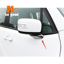 Tampa cromada da coluna do espelho retrovisor do carro, acessórios automotivos, adesivo abs 2017 2015 2016 para jeep renegade 2024 - compre barato